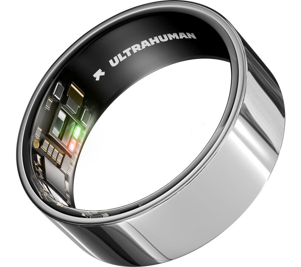 ULTRAHUMAN Ring Air - Space Silver, Size 6