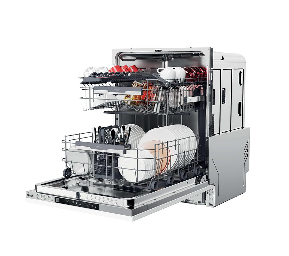 HOOVER HI 5C6F0S-80 Full Size Fully Integrated WiFi-enabled Dishwasher