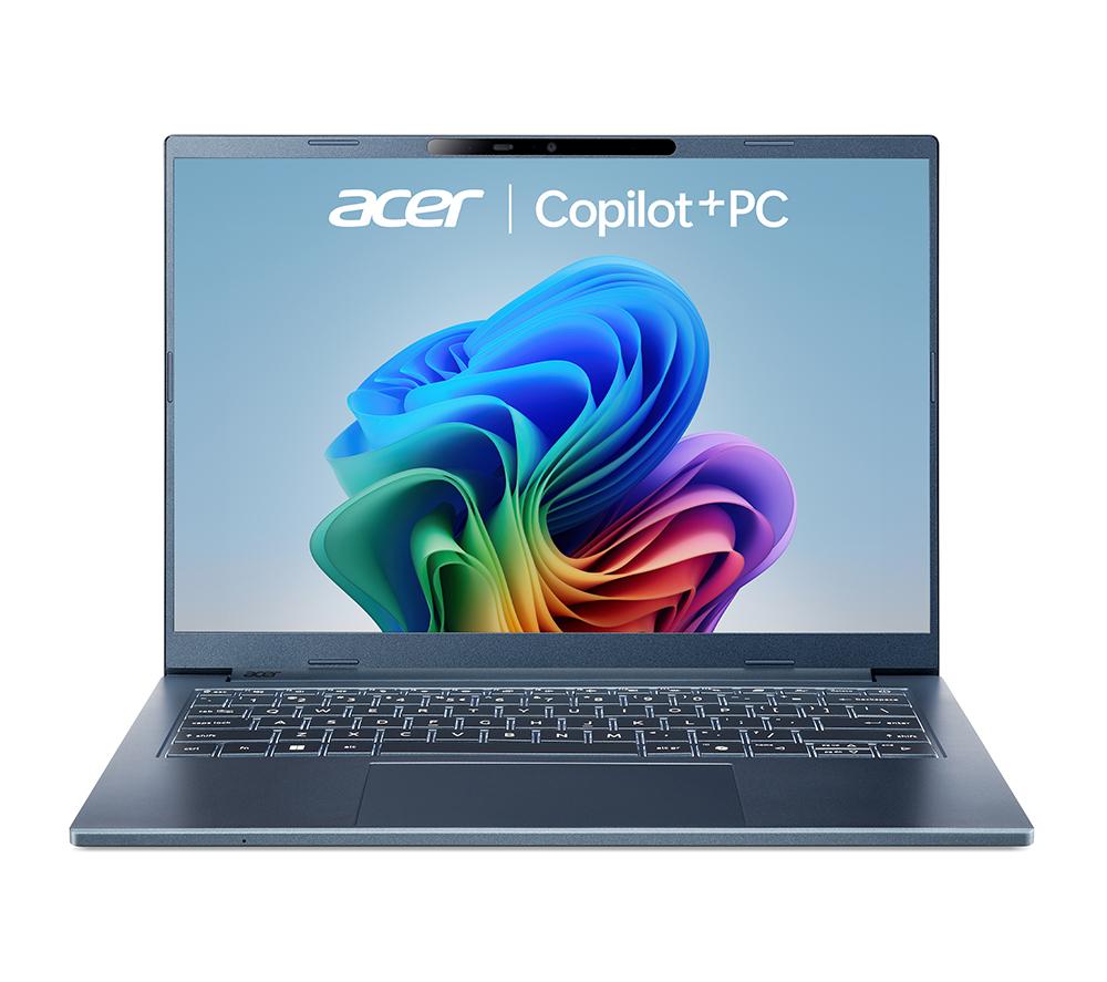 ACER Aspire 14 AI 14" Laptop, Copilot+ PC - Snapdragon X, 512 GB SSD, Blue