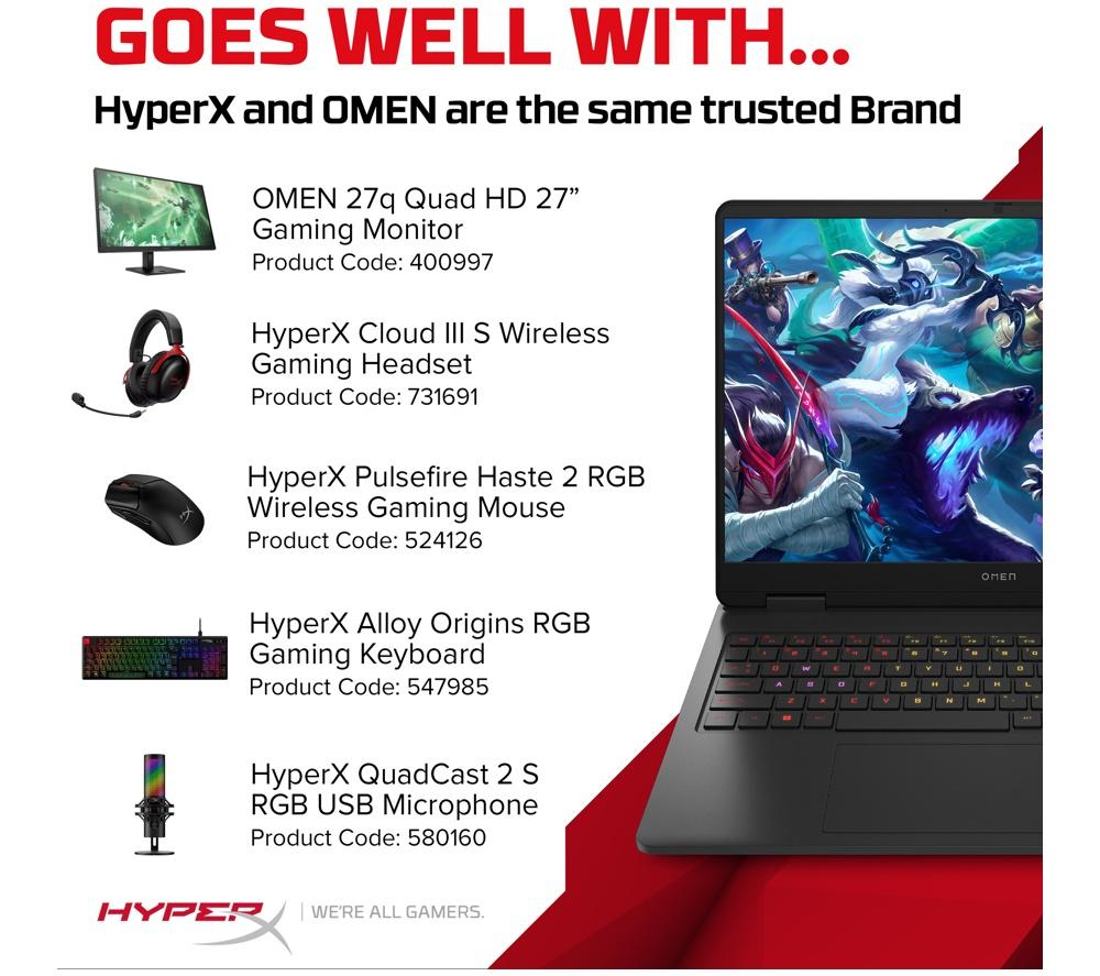 HP OMEN 16-am0507na 16" Gaming Laptop - Intel® Core™ Ultra 7, RTX 5060, 1 TB SSD
