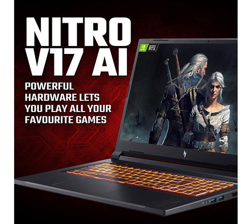 Portátil Gaming ACER Nitro V17 AI 17.3" - AMD Ryzen 7, RTX 5060, SSD de 1 TB