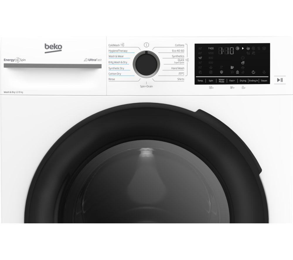 BEKO Pro EnergySpin BM5D512845UW Lavadora-secadora de 12 kg - Blanca