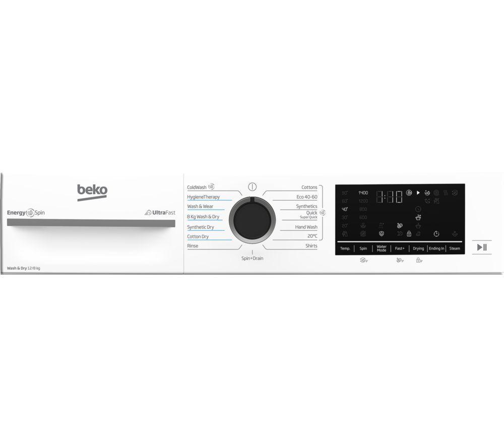 BEKO Pro EnergySpin BM5D512845UW 12 kg Waschtrockner – Weiß