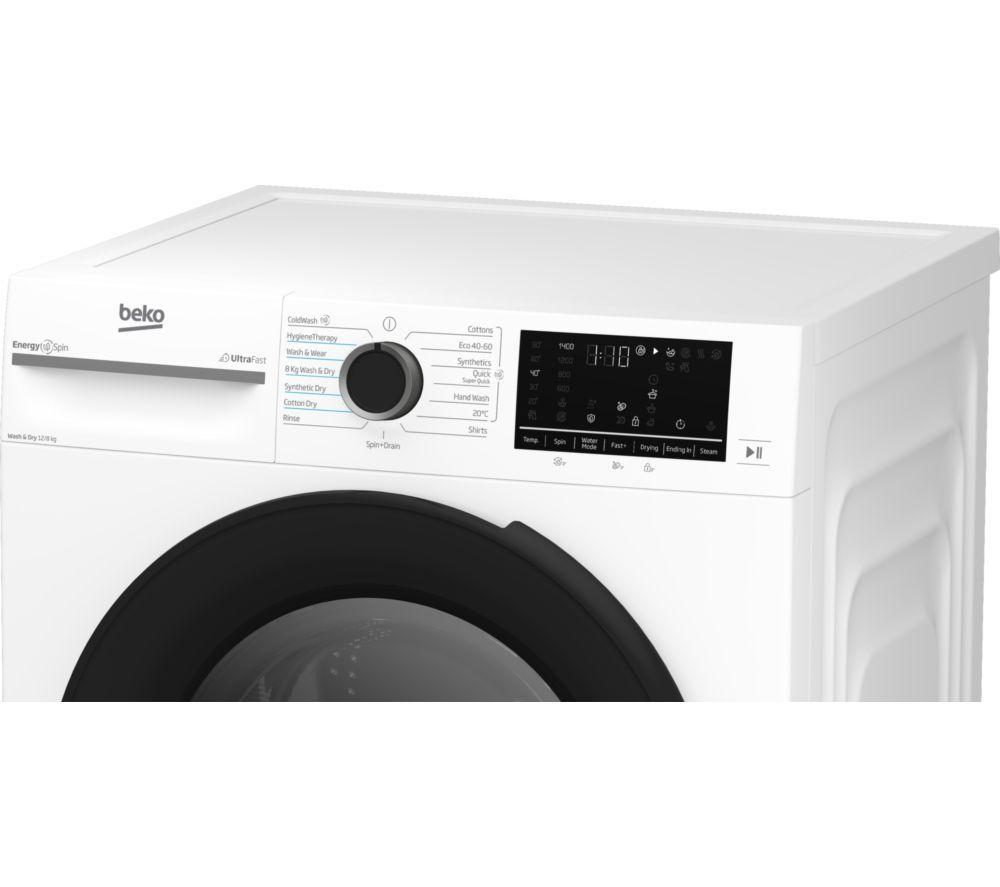 BEKO Pro EnergySpin BM5D512845UW 12 kg Waschtrockner – Weiß