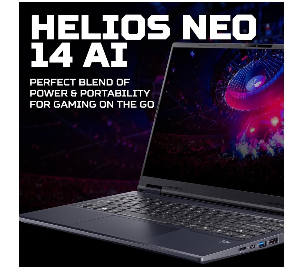 ACER Predator Helios Neo 14 AI 14" Gaming Laptop – Intel® Core™ Ultra 9, RTX 5070, 1 + 1 TB SSD