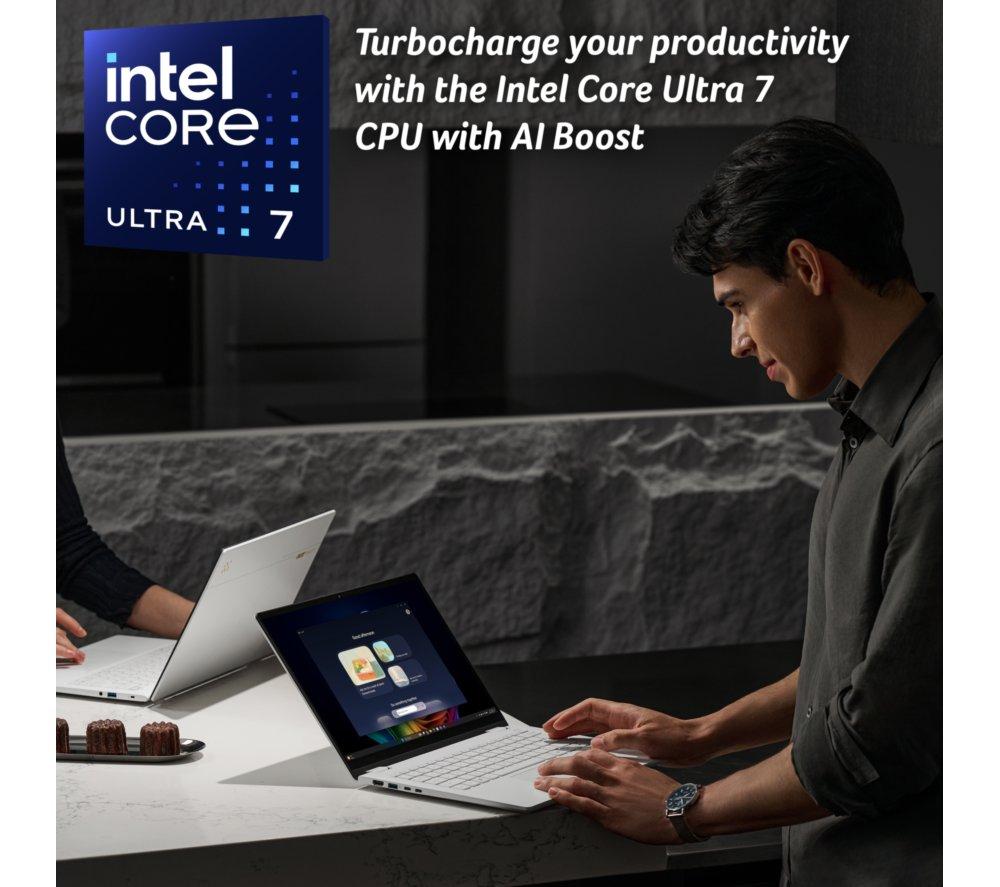 ACER Swift Edge AI 14" Laptop, Copilot+ PC - Intel® Core™ Ultra 7, 1 TB SSD, White