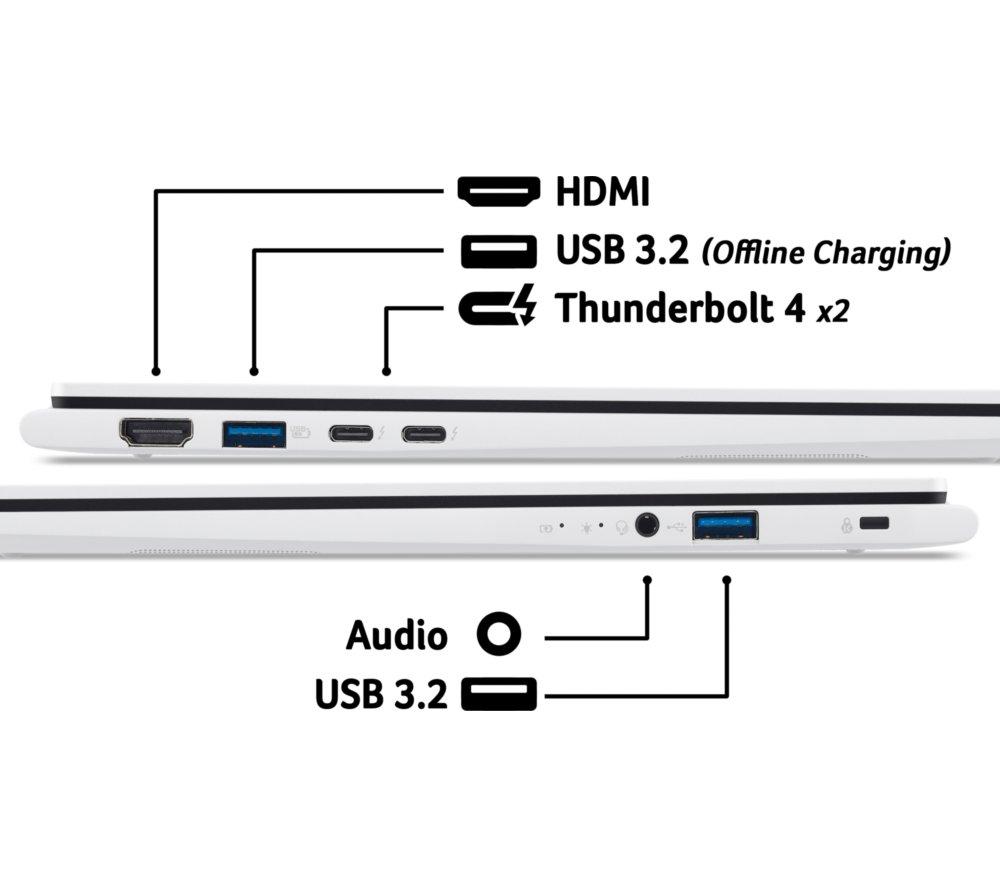 ACER Swift Edge AI 14" Laptop, Copilot+ PC - Intel® Core™ Ultra 7, 1 TB SSD, White
