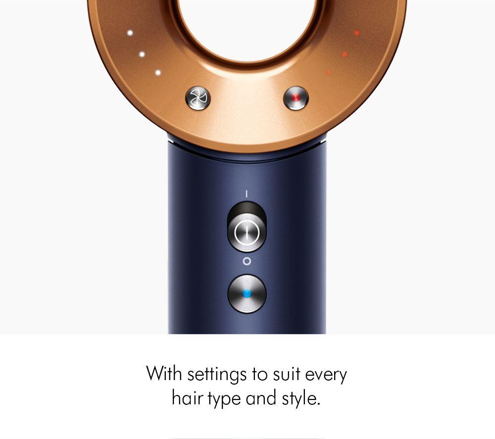 DYSON Supersonic Haartrockner für glattes und welliges Haar – Preußischblau & Rich Copper