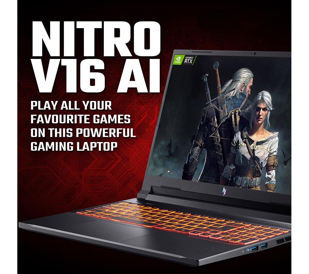 ACER Nitro V 16 AI 16" Gaming Laptop - AMD Ryzen 7, RTX 5050, 512 GB SSD