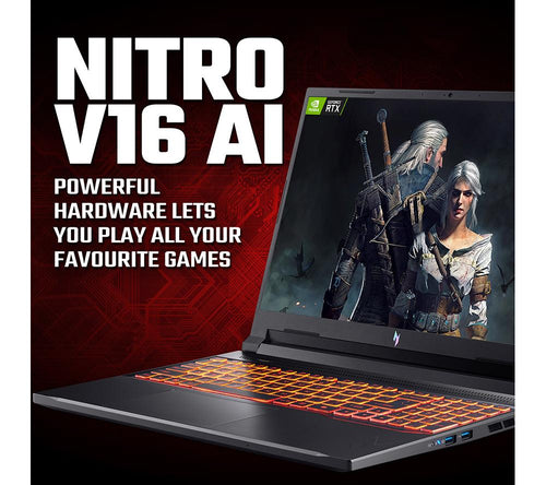 Portátil para videojuegos ACER Nitro V 16 AI de 16" - AMD Ryzen 7, RTX 5070, SSD de 1 TB