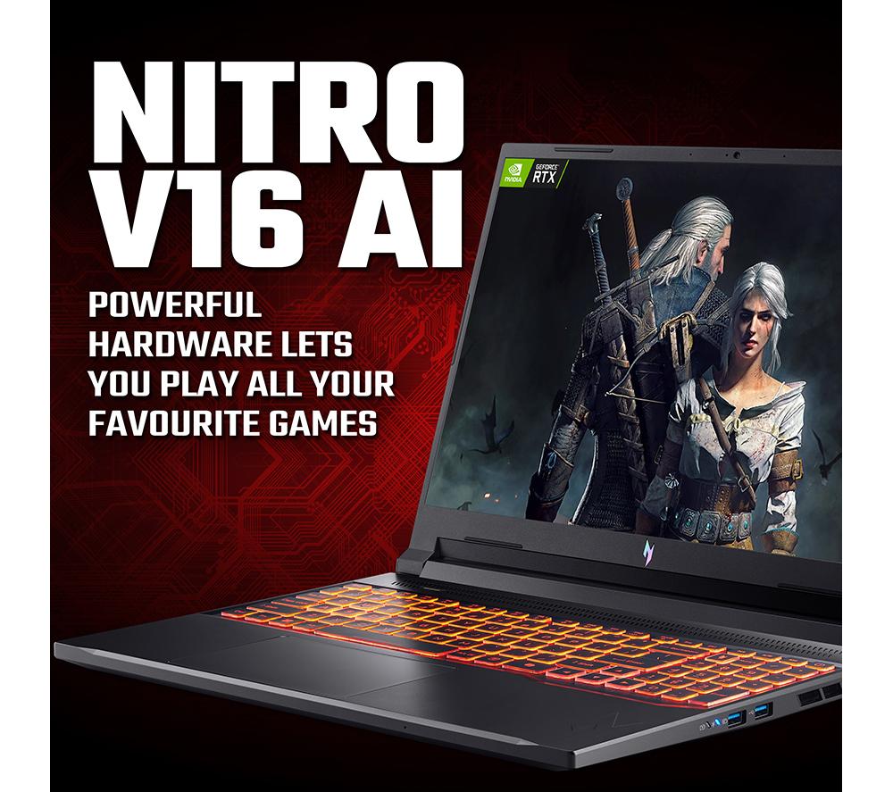 ACER Nitro V 16 AI 16" Gaming Laptop - AMD Ryzen 7, RTX 5070, 1 TB SSD