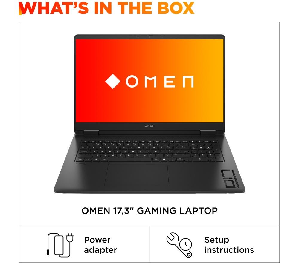 HP OMEN 17-db1508na 17.3" Gaming Laptop - AMD Ryzen AI 7, RTX 5070, 1 TB SSD
