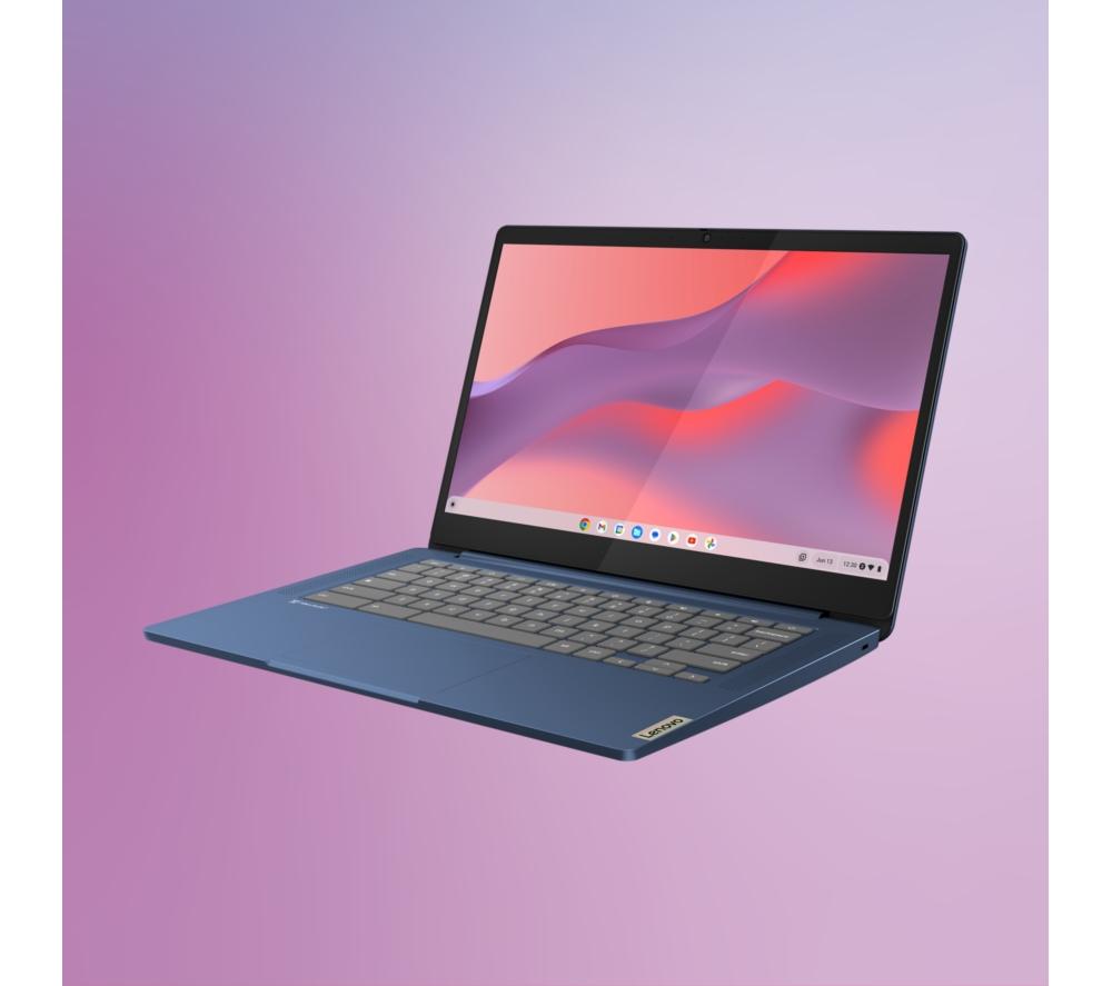 LENOVO IdeaPad Slim 3 14" Chromebook - MediaTek Kompanio 520, 128 GB eMMC, 4GB RAM, Blue