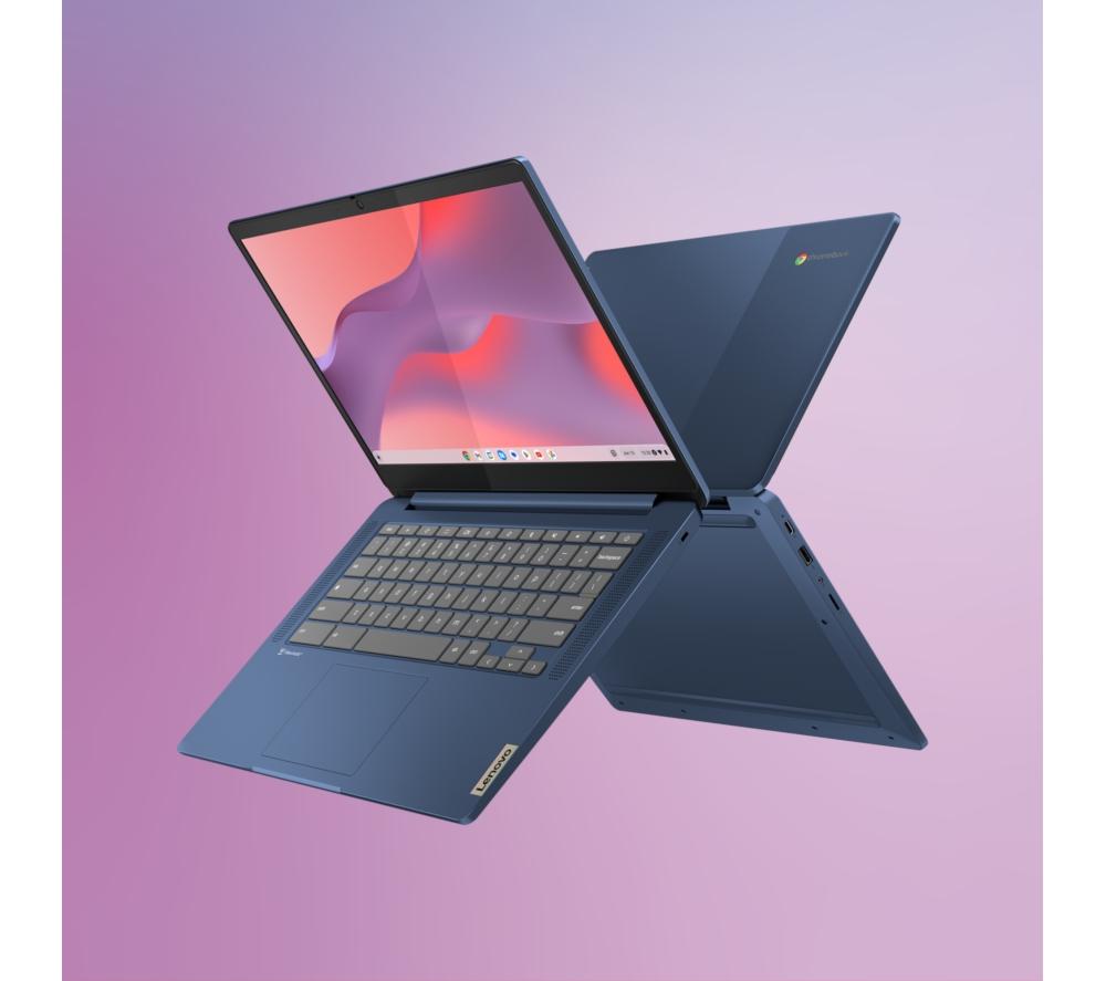 LENOVO IdeaPad Slim 3 14" Chromebook - MediaTek Kompanio 520, 128 GB eMMC, 4GB RAM, Blue