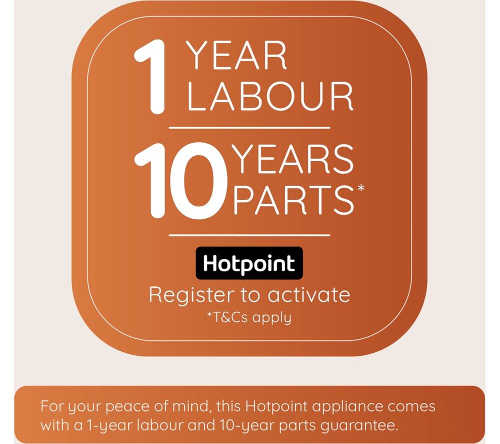 HOTPOINT FabricCare C HD 94M WBS UK WiFi-enabled 9 kg Heat Pump Tumble Dryer - White