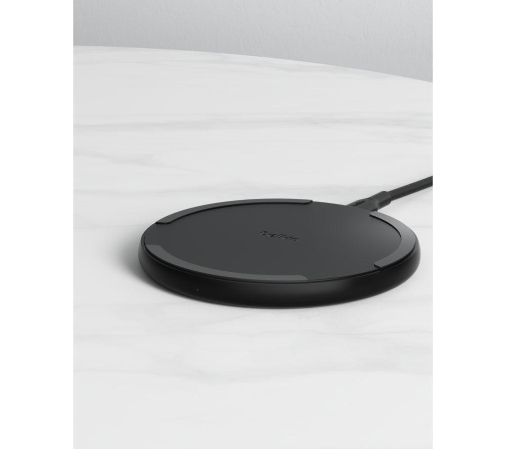 BELKIN BoostCharge 15 W Qi Wireless Charging Pad with Power Supply - Black