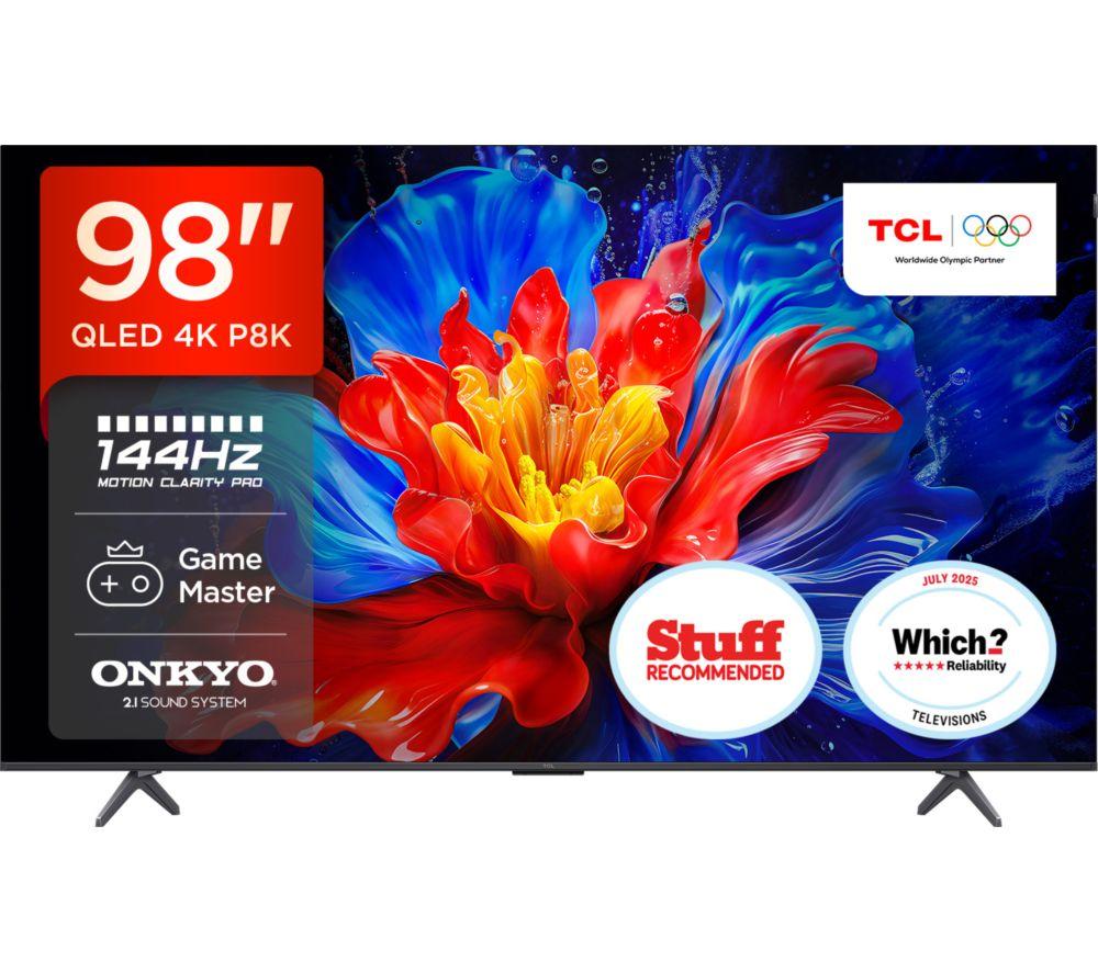 TCL 98P8K Televisor QLED HDR 4K Ultra HD Inteligente de 98"