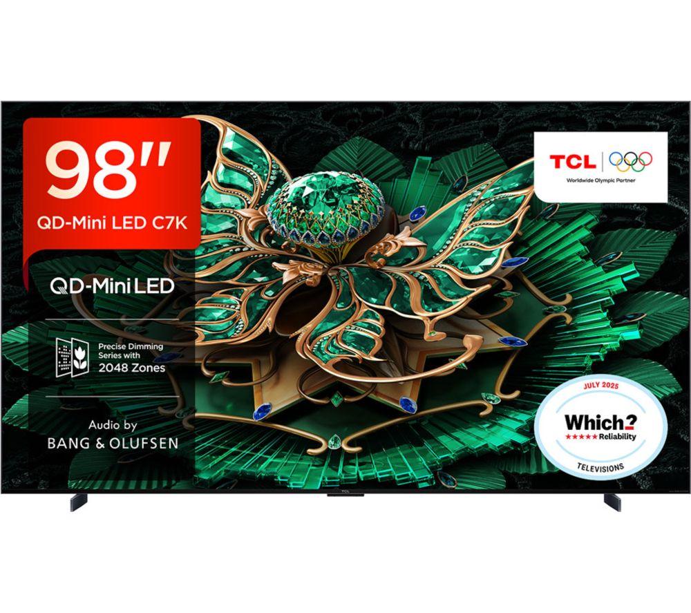 TCL C7K 98" Smart TV QD-Mini LED 4K HDR con Google TV - 98C7K