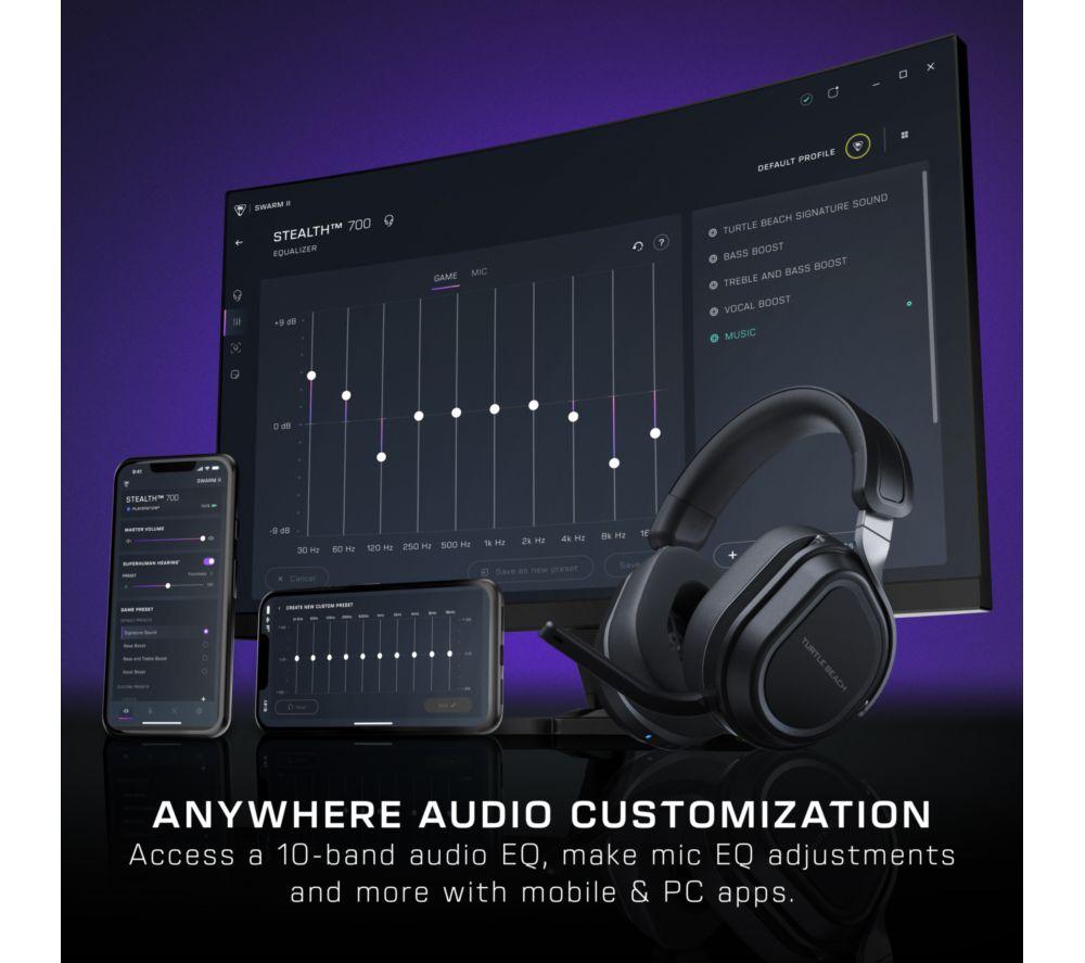TURTLE BEACH Stealth 700 Gen 3 kabelloses Gaming-Headset - Schwarz