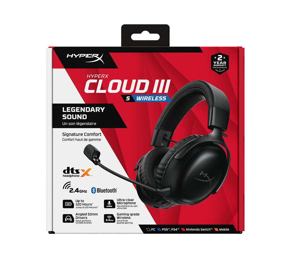 HYPERX Cloud III S Wireless Gaming Headset - Black