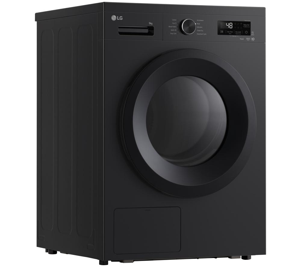Secadora de Bomba de Calor LG Serie 2 ThinQ RHX1009NNK de 9 kg - Negro Ónix