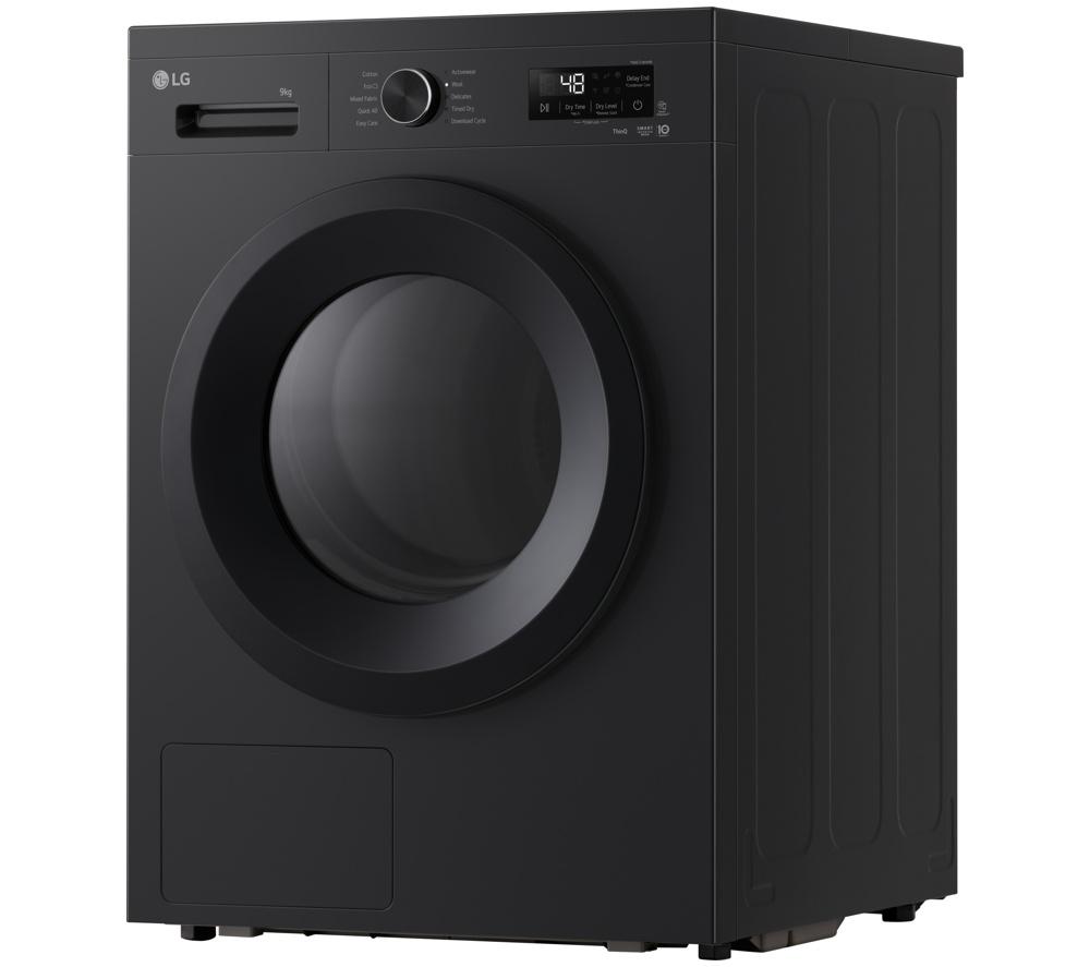Secadora de Bomba de Calor LG Serie 2 ThinQ RHX1009NNK de 9 kg - Negro Ónix