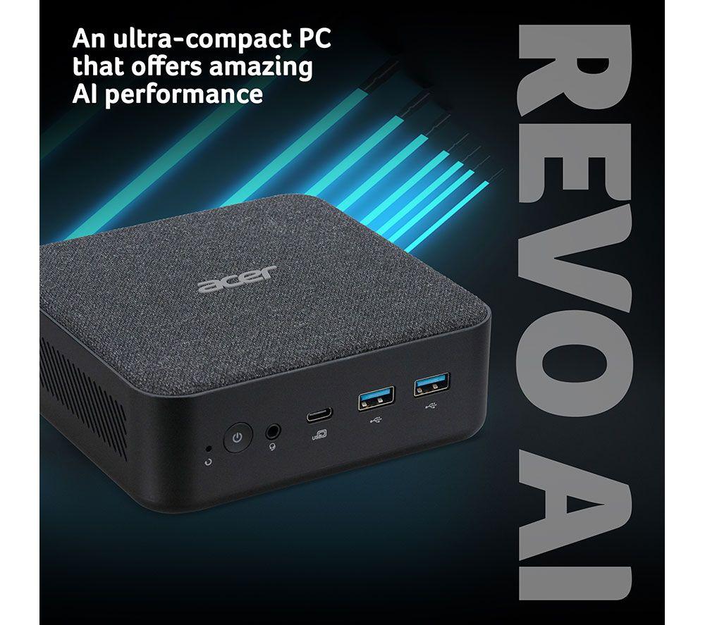 Mini PC de sobremesa ACER Revo RB-102 - Intel® Ultra 5, 512 GB SSD, Negro