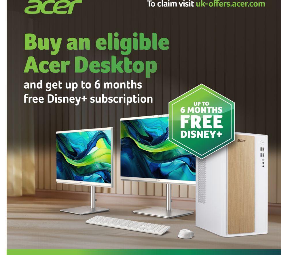 ACER Aspire C24-B 23,8" All-in-One-PC – Intel® Celeron®, 512 GB SSD, Schwarz