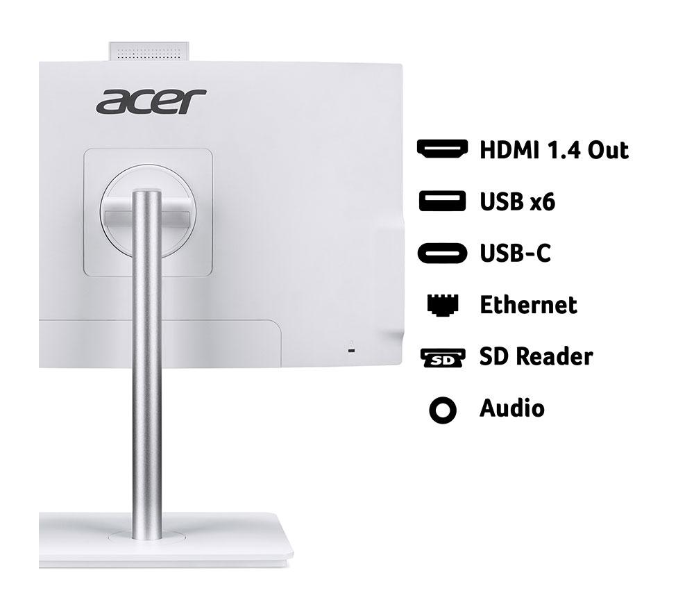 ACER Aspire C24-A 23.8" All-in-One PC - Intel® Core™ i5, 512 GB SSD, White