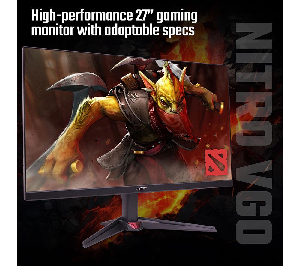 ACER Nitro VG270KV4 bmiipx 4K Ultra HD 27" IPS LCD Dual-Mode Gaming Monitor - Black