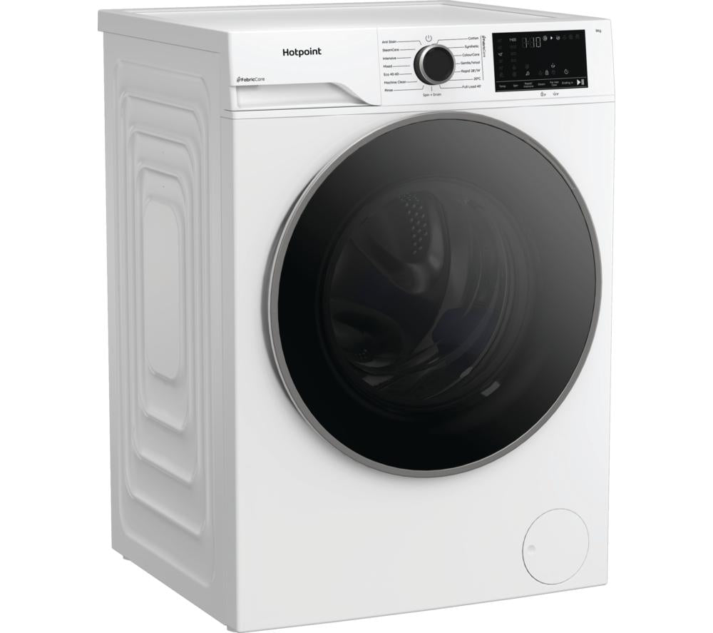Lavadora HOTPOINT FabricCare HBCA 93 CARE UK de 9 kg y 1400 rpm - Blanca