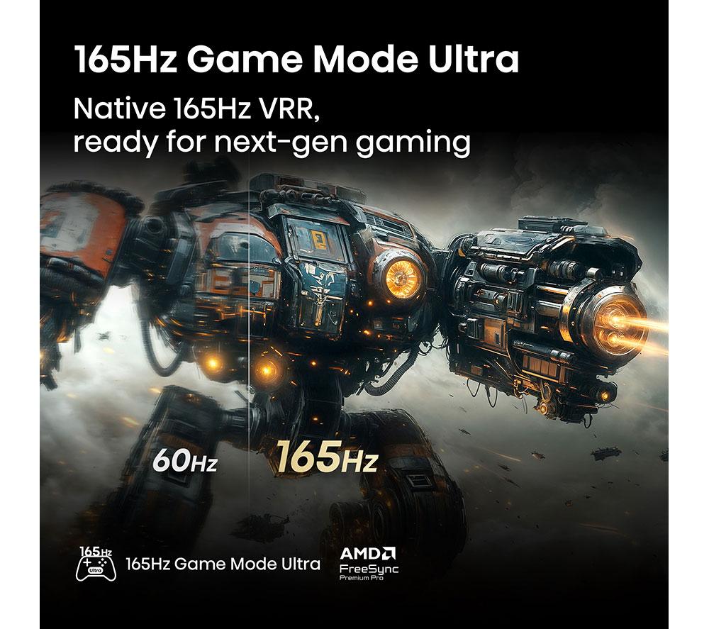 HISENSE U8Q 85" Mini LED 4K 165Hz Smart AI TV with Freely - 85U8QTUK