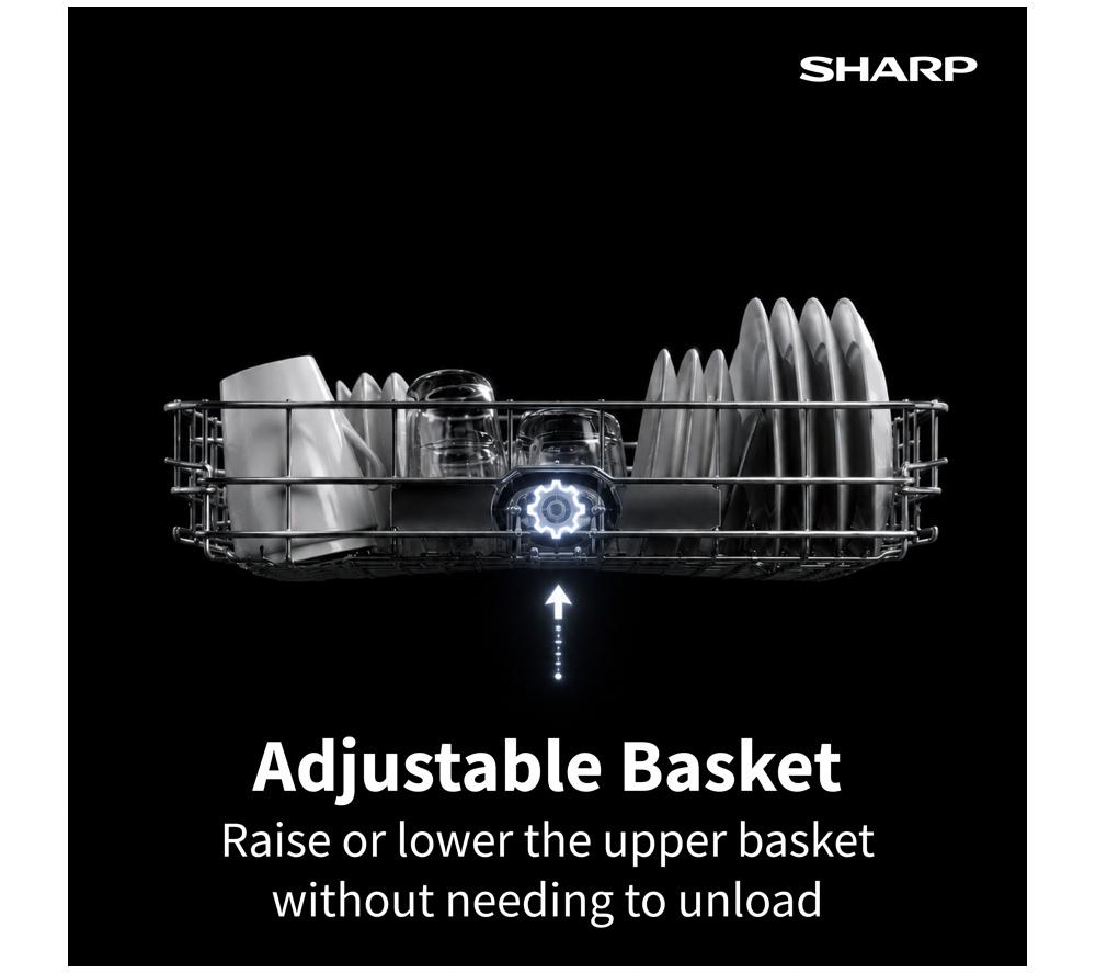 SHARP QW-NA1FF47D3W2-EN Lavavajillas de tamaño estándar - Blanco