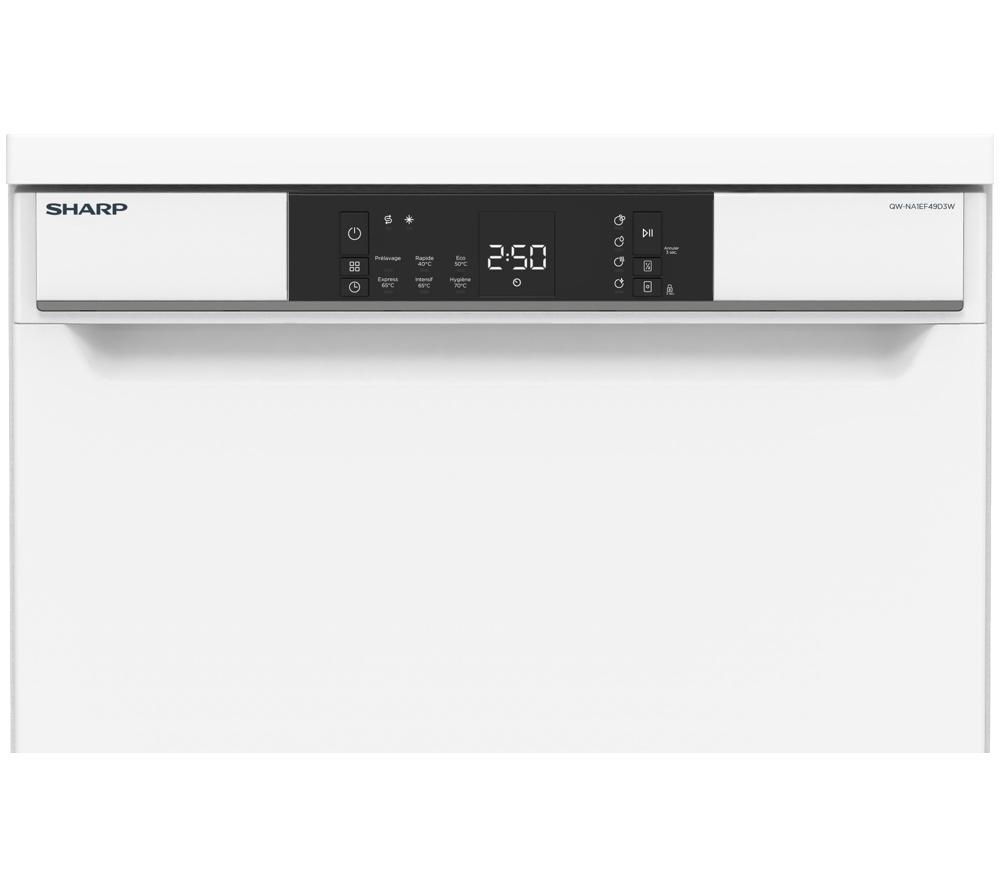 SHARP QW-NA1FF47D3W2-EN Lavavajillas de tamaño estándar - Blanco