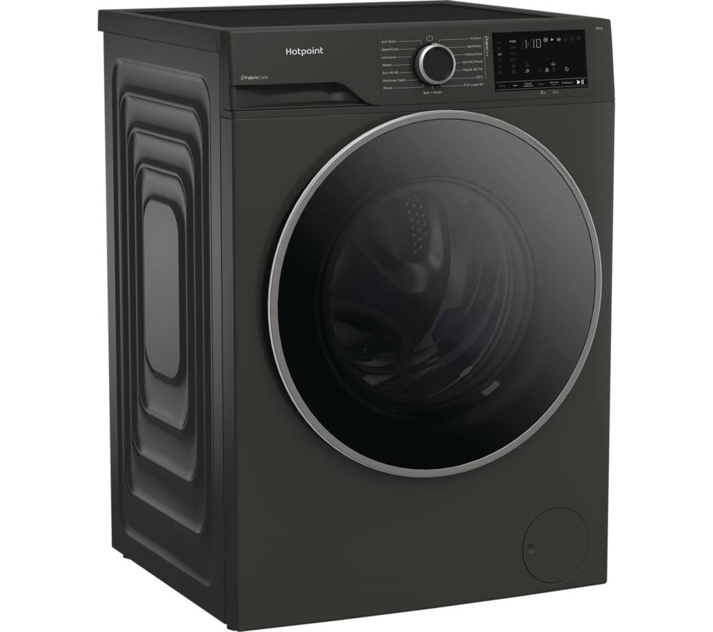 Lavadora HOTPOINT FabricCare HBCA 103G CARE UK de 10 kg y 1400 rpm - Gris Manhattan