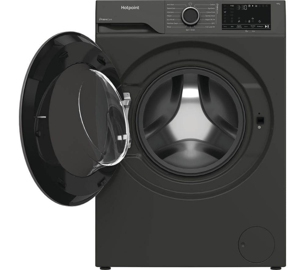 Lavadora HOTPOINT FabricCare HBCA 103G CARE UK de 10 kg y 1400 rpm - Gris Manhattan