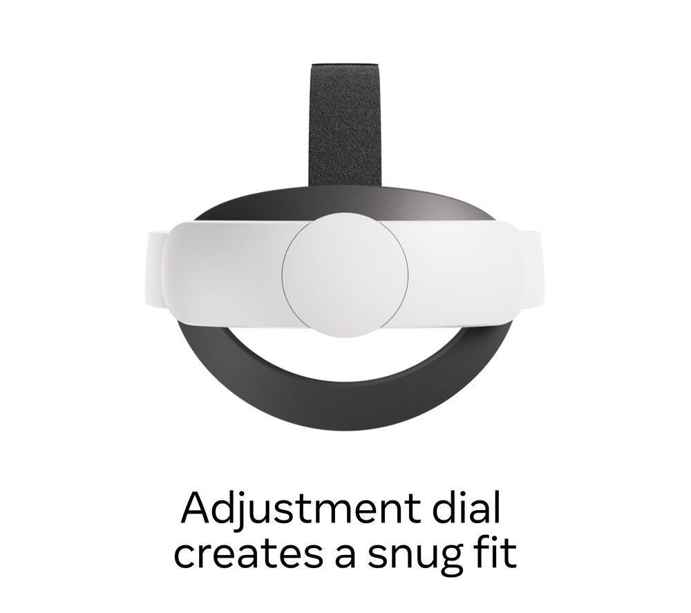 META Quest 3S Virtual Reality Headset & Quest 3/3S Elite Strap Bundle