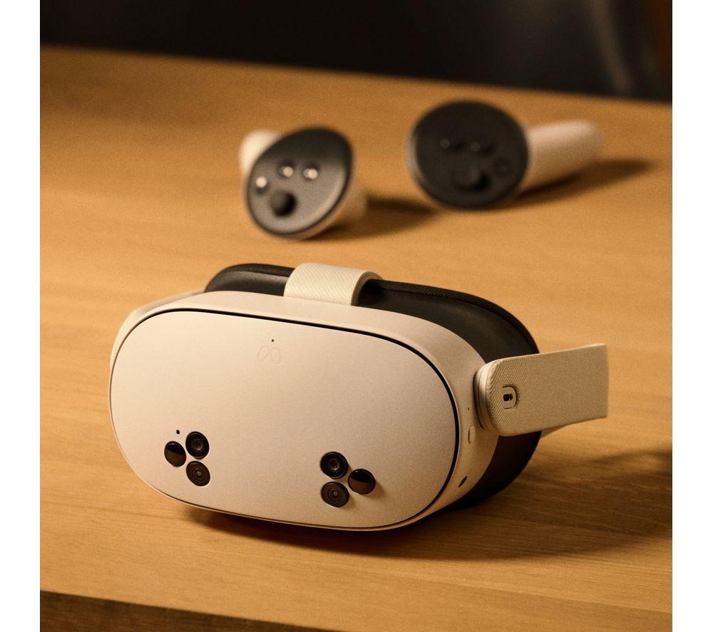META Quest 3S Mixed Reality Headset 128GB & Quest 3/3S Elite Strap Bundle