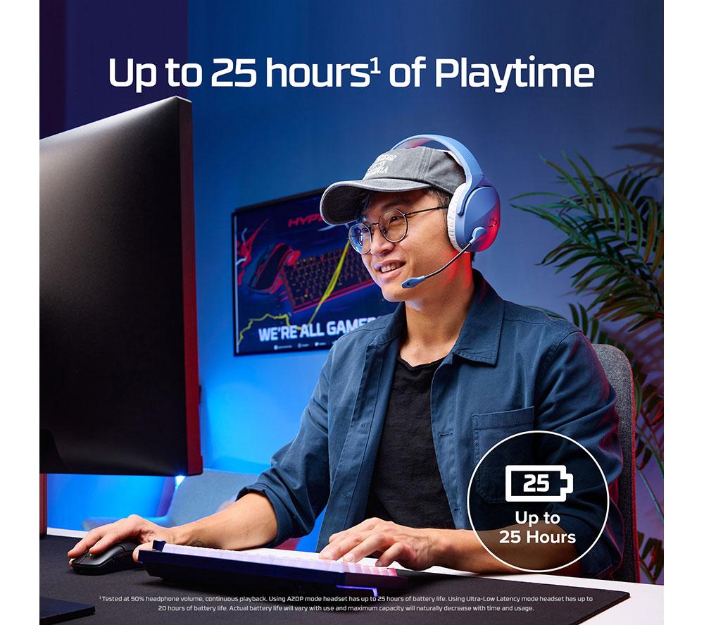 HYPERX Cloud Jet Kabelloses Gaming-Headset - Hellblau