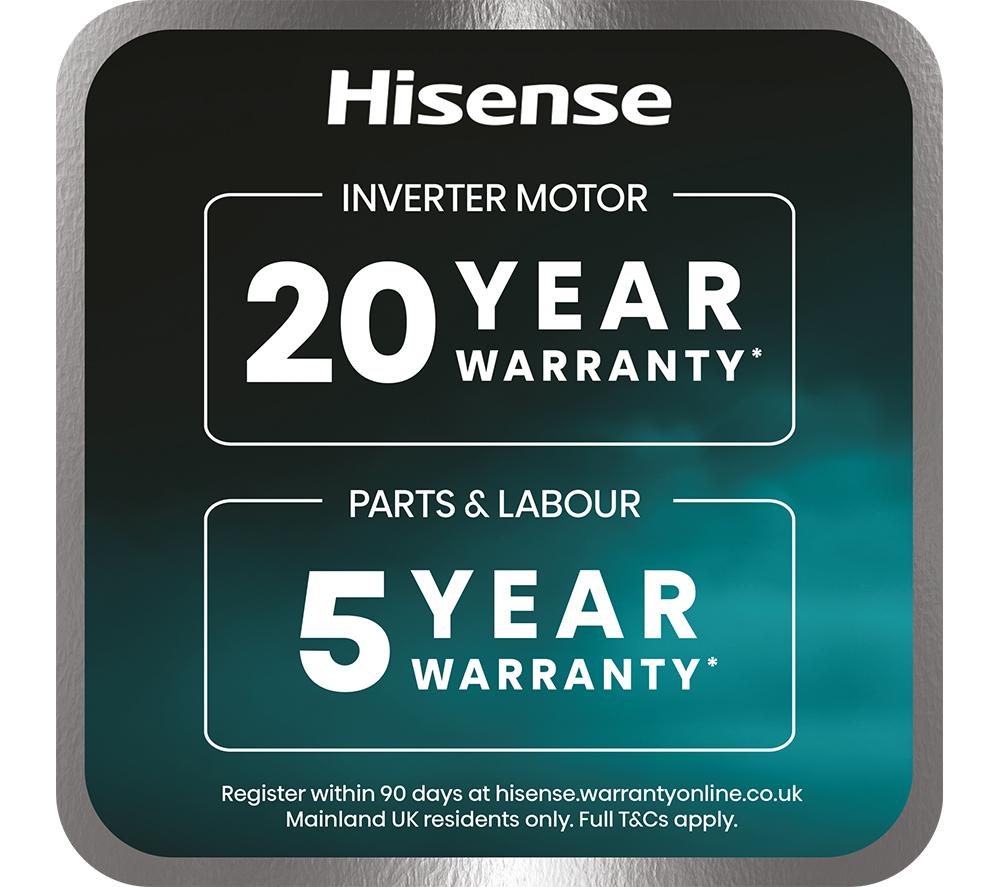 HISENSE KitchenFit 5i Series WF5I1245BBR WiFi-enabled 12 kg 1400 Spin Washing Machine - Black