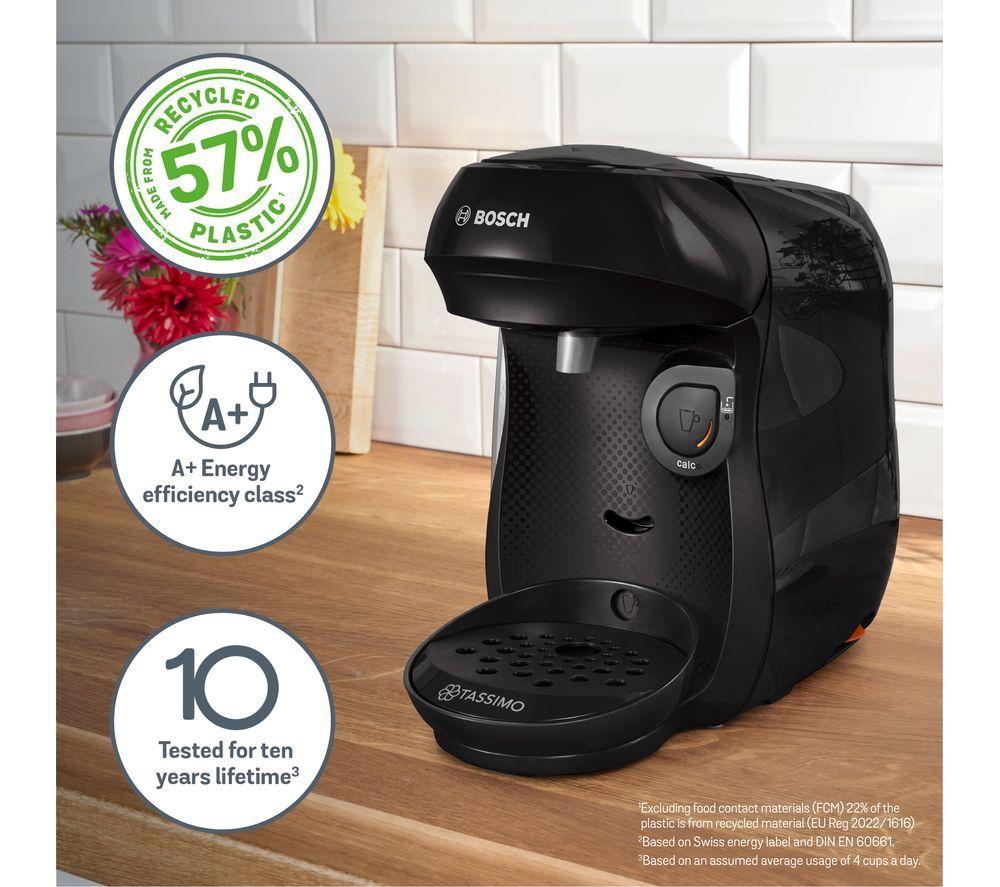 TASSIMO by Bosch Happy Friendly Kaffeemaschine TAS102EGB - Schwarz