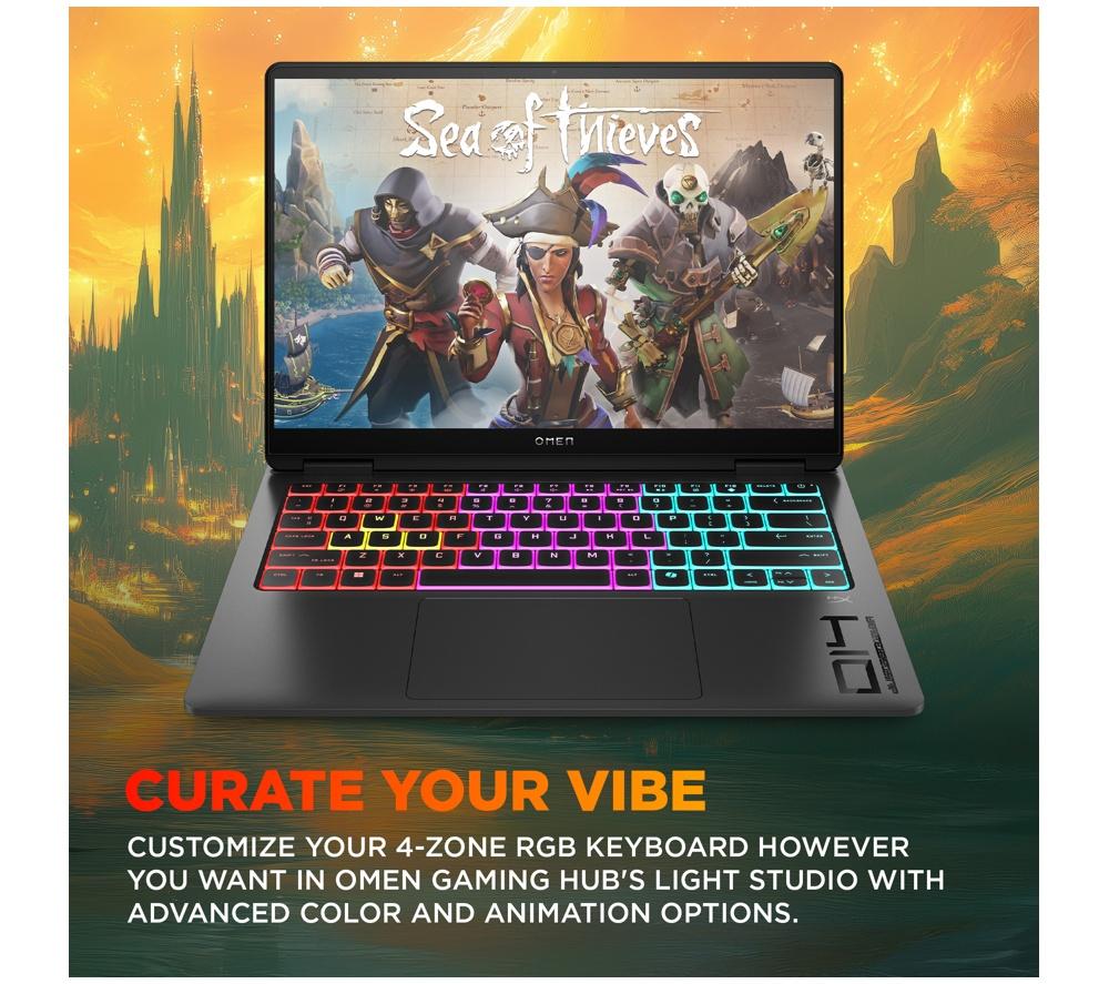 HP OMEN Transcend 14-fb1509na 14" Gaming Laptop - Intel® Core™ Ultra 9, RTX 5070, 1 TB SSD