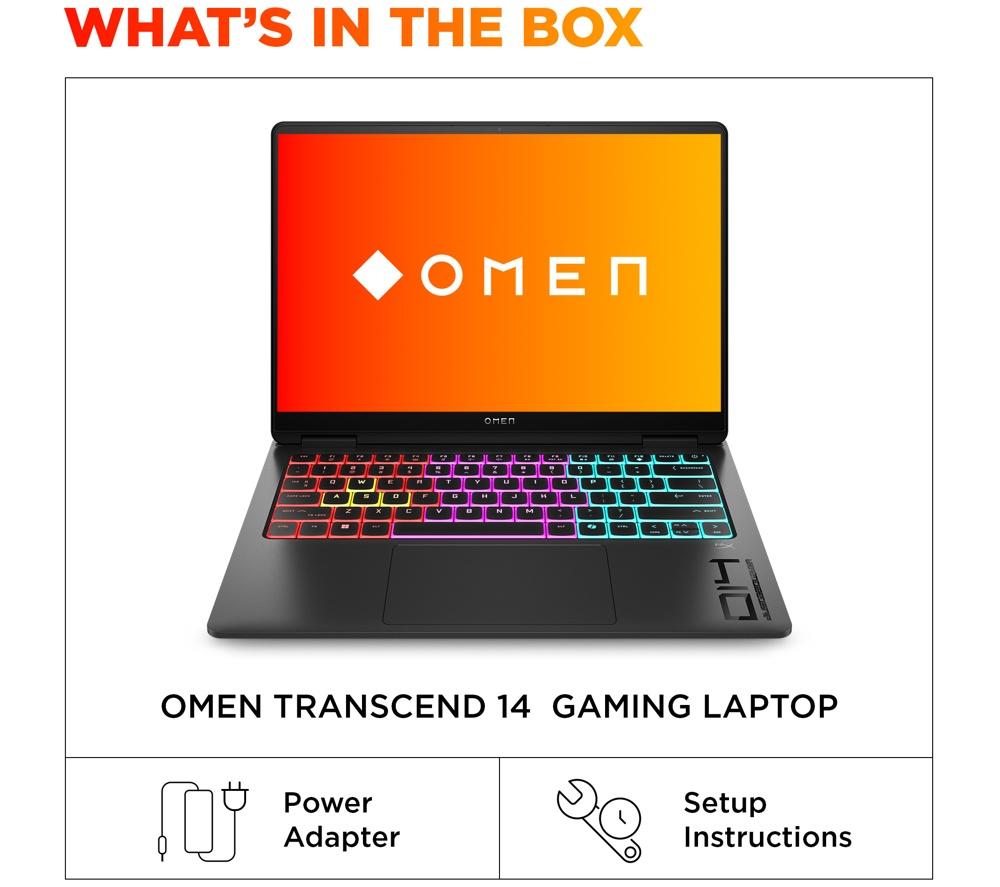 HP OMEN Transcend 14-fb1509na 14" Gaming Laptop - Intel® Core™ Ultra 9, RTX 5070, 1 TB SSD