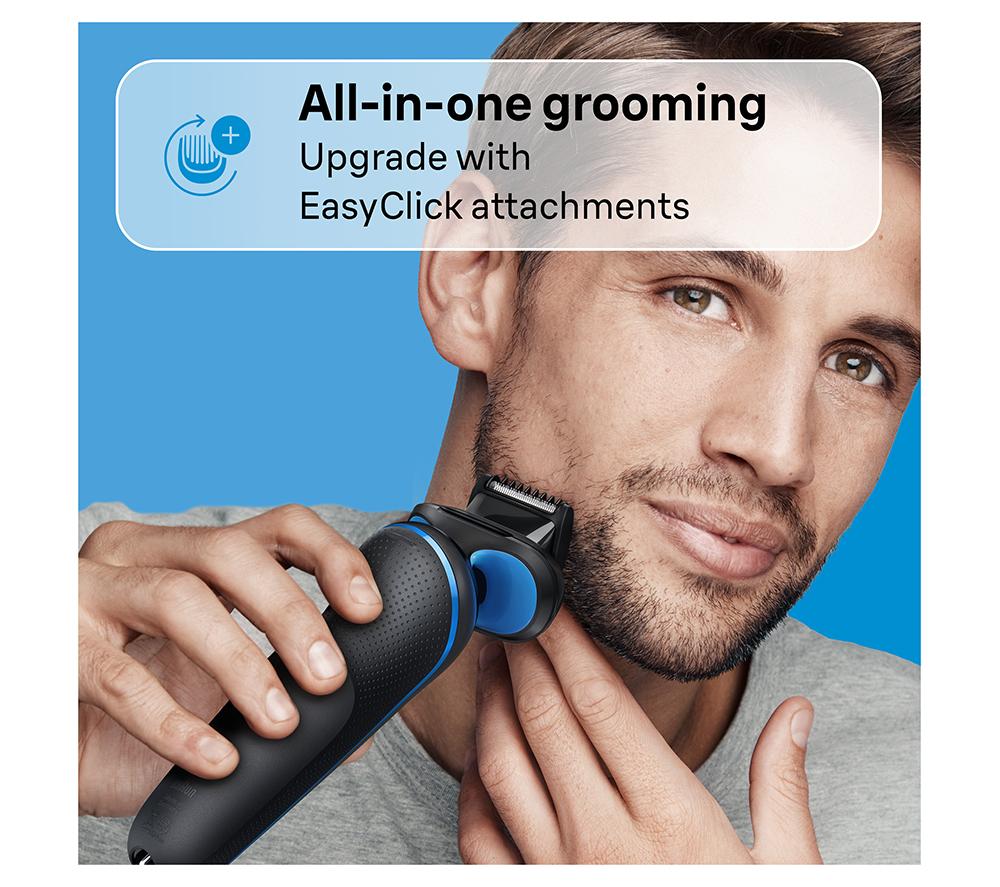 BRAUN Series 5 52-B7000cc Wet & Dry Shaver with SmartCare Centre - Blue