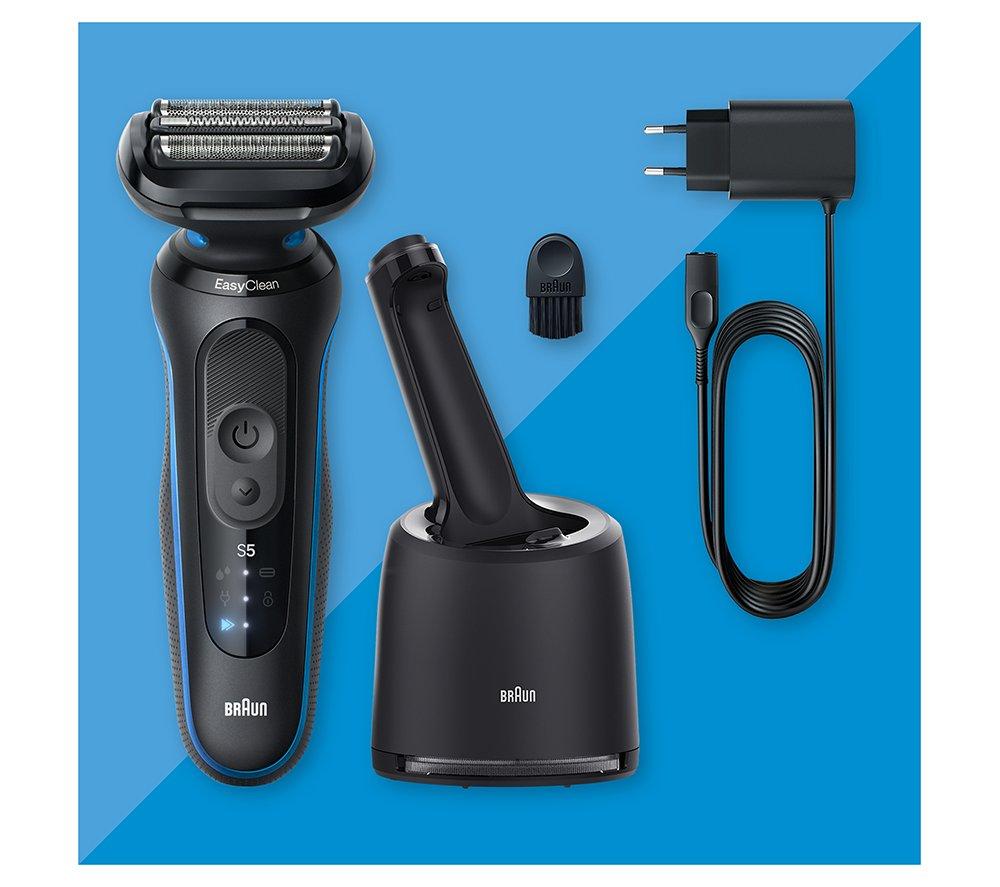 BRAUN Series 5 52-B7000cc Wet & Dry Shaver with SmartCare Centre - Blue