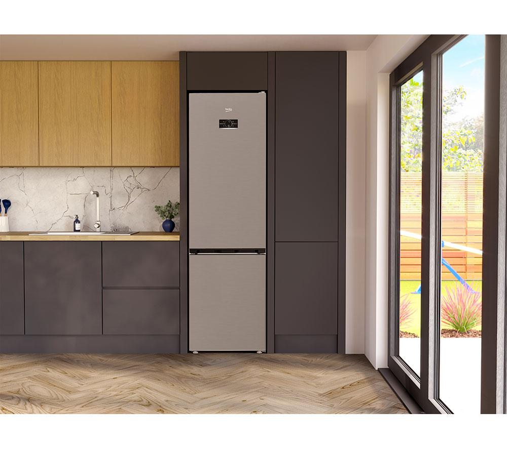 BEKO Pro HarvestFresh CNA6603VPX 60/40 Fridge Freezer - Brushed Steel