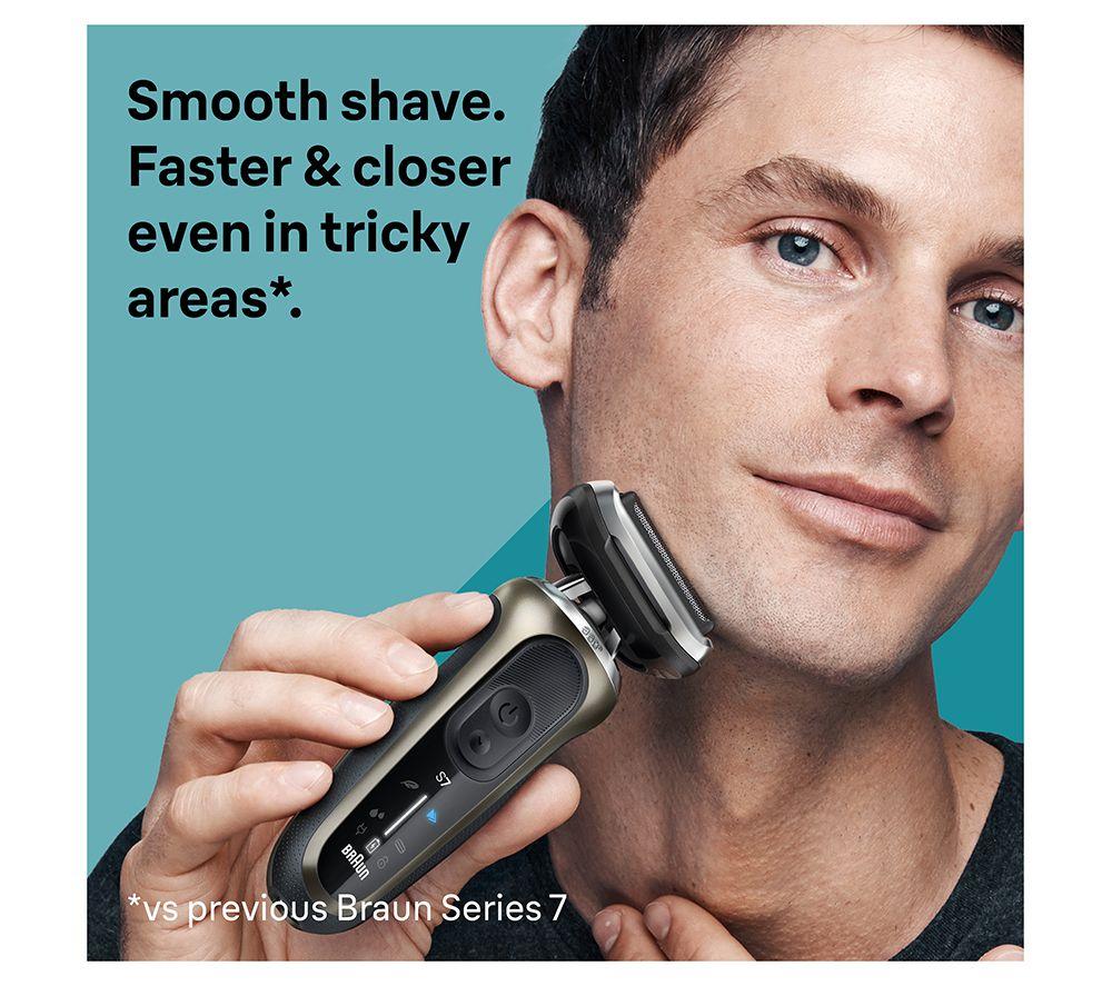 BRAUN Series 7 72-C7650CC Wet & Dry Foil Shaver & 4-in-1 SmartCare Centre - Gold
