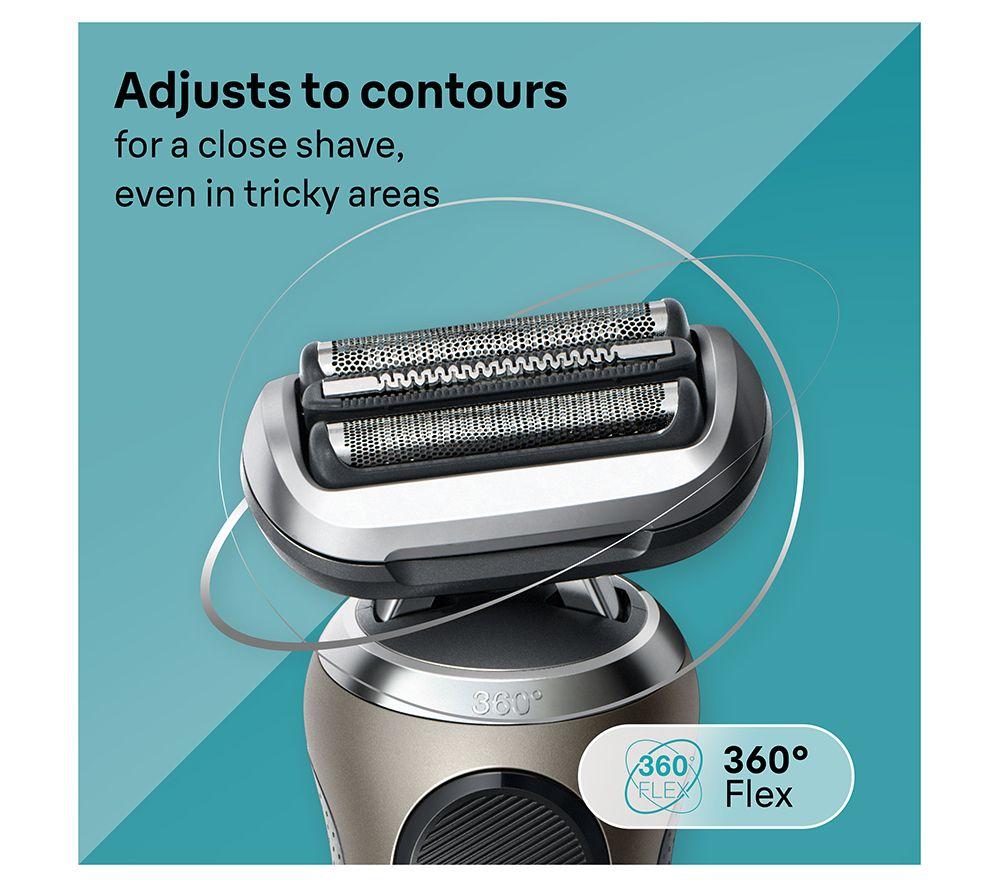 BRAUN Series 7 72-C7650CC Wet & Dry Foil Shaver & 4-in-1 SmartCare Centre - Gold