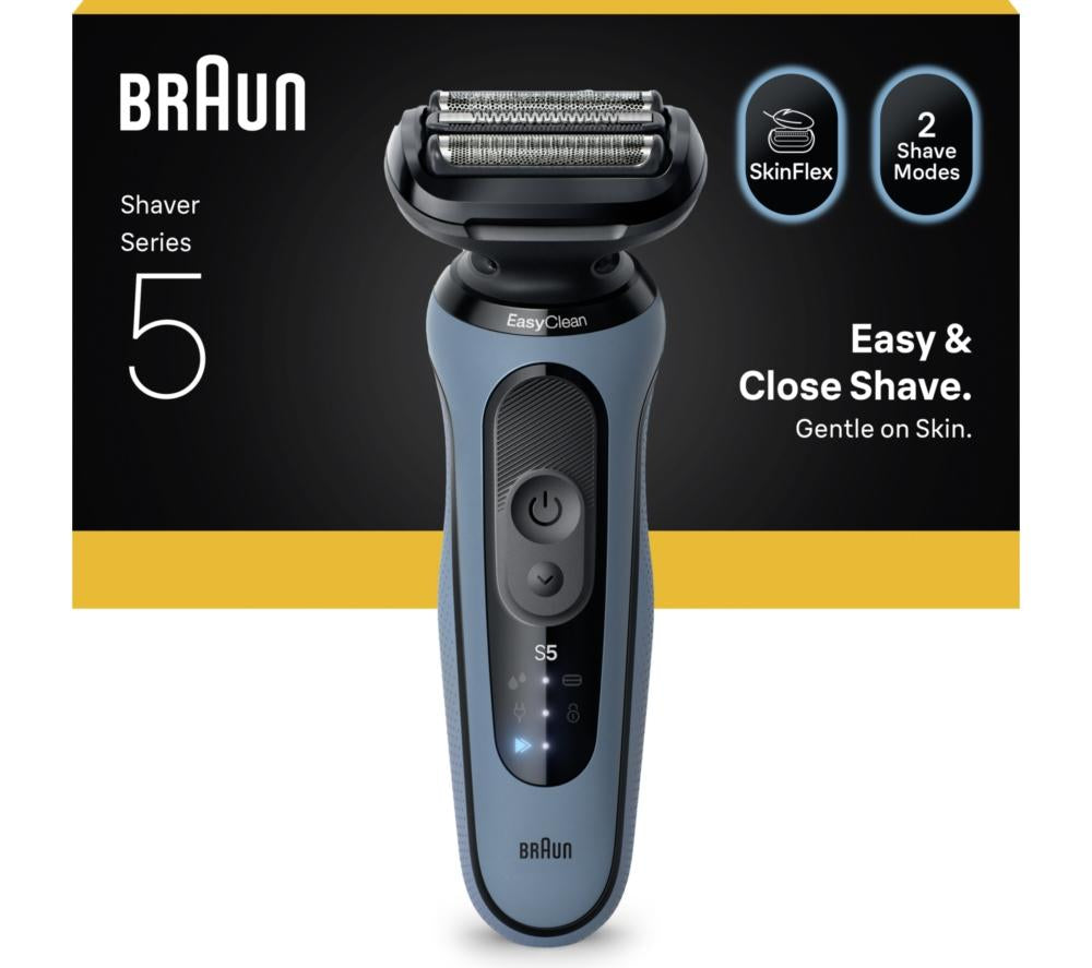 BRAUN Series 5 52-A1000S Electric Shaver - Azure