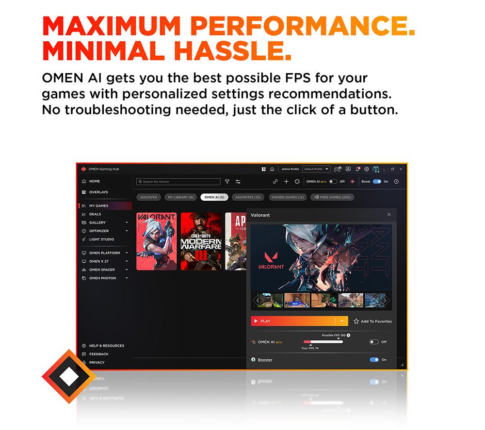 HP OMEN 16L Gaming PC - Intel® Core™ i7, RTX 5060, 1 TB SSD